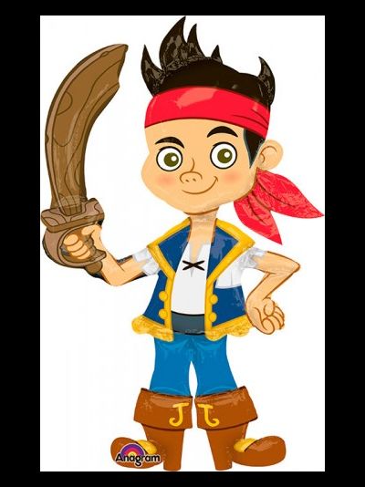 Фольгированная ходячая фигура с гелием "Пират Джек" 1,7 м