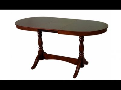 Стол обеденный  овальный раскладной массив орех ( Бор)