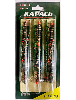 Оснастка "Супер-карась"  в мотовиле 30гр 5уп(1уп-3шт)