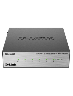 Коммутатор D-Link DES-1005D/O2B, 5x100Mb
