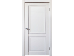 Межкомнатная дверь "Деканто ПДГ 1" вст.чер  barhat white (глухая)