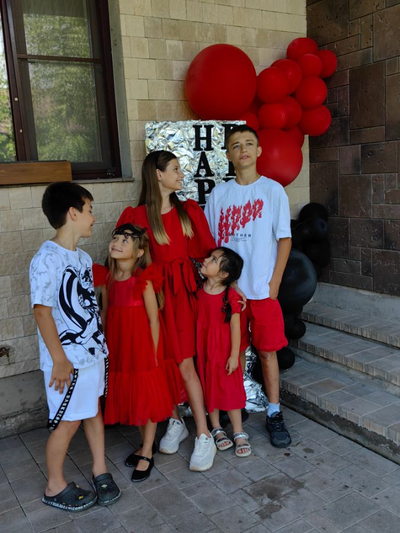 Оформление детского дня рождения в красно-чёрном стиле № 1451