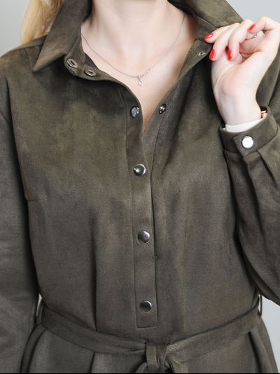 Платье: 101-10211 ЗАМША