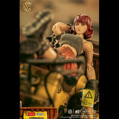 Девочка-механик с мотоциклом - Коллекционная фигурка 1/12 SCALE Fantasy Alphabet Series “M” (EA02) - FOGTOYS
