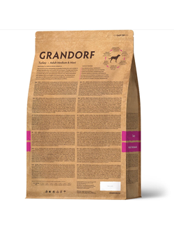 Grandorf (Грандорф): сухой корм для собак всех пород Индейка, 3 кг