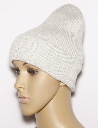 Шапка женская "Мелкая резинка одинарная" 965 оранжевая, салатная, чёрная, лимон, св.бежевая, красная, жёлтая, пудра