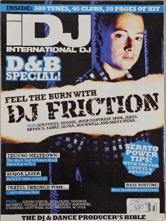 i Dj International Dj Magazine July 2009 Dj Friction Cover, Иностранные журналы, Intpressshop