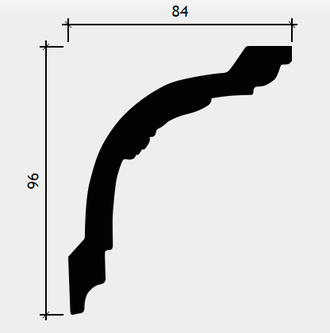 Карниз 1.50.183 - 96*84*2000мм