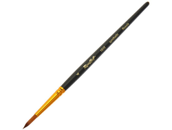 Roubloff: Кисть серии 1S15 №4 (синтетика круглая под колонок, короткая ручка)