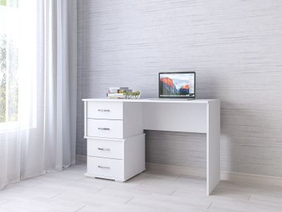 Стол письменный Сити-2 белый (ТЭКС)