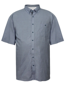 Классическая рубашка для мужчин большого размера арт. 153717-287 (цвет серо-голубой)  Размеры 76-80