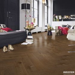 Паркетная доска Meister HS 500 Lindura Дуб классик Оливково-серый 8926 в интерьере