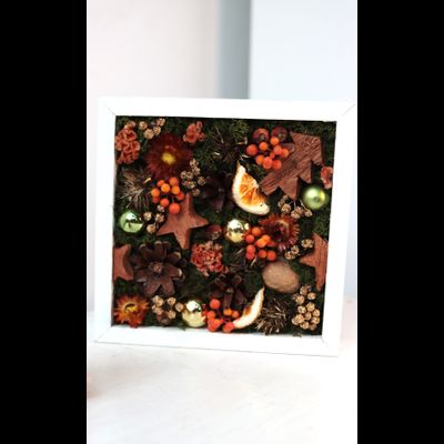 Новогодняя эко-картина № 1175