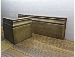 Уникальный плинтус (нестандартное сечение), материал дуб, бук, сосна