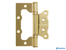 Петля дверная накладная без врезки (бабочка) золото купить в Челябинске | КВИРТЕК
