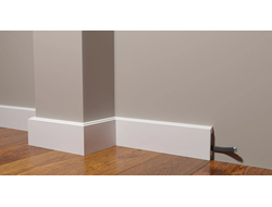 Напольный плинтус Decor-Dizayn DD723, для покраски, влагостойкий, ударопрочный, 2 метра