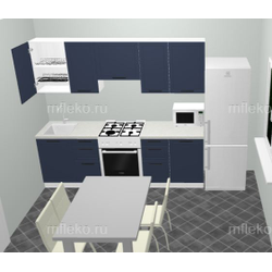 Кухонный гарнитур Монс Индиго 2,4м.