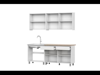 Кухонный гарнитур Симпл 2м Белый/Дуб сонома