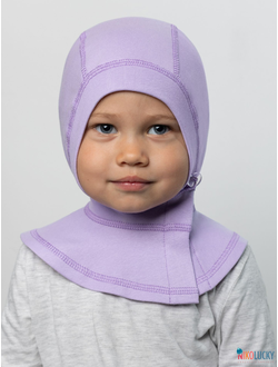 Шапка-шлем 24301-01 95%хлопок 5%лайкра, сиреневый 42-44