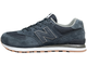 New Balance 574 Retro Metallic Patch Blue