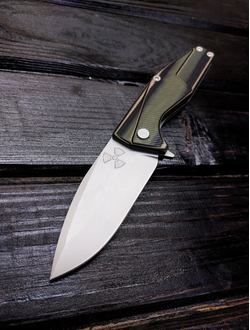 Складной нож URAN R сталь AUS 10, рукоять G10, цвет тайга