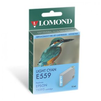 Картридж для принтера Epson, Lomonnd E559 Light Cyan, Светло-голубой, 15мл, Водорастворимые чернила