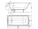 Чугунная ванна Универсал  Ностальжи 1600x750x475 см (Новокузнецк)