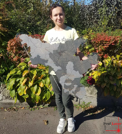 Карта Амурской области 1,0 х 0,75 м