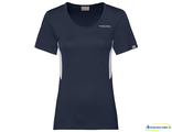 Теннисная футболка Head Club Tech T-Shirt W (dark-blue)