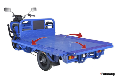 Электротрицикл Rutrike Габарит 1700 60V1200W синий