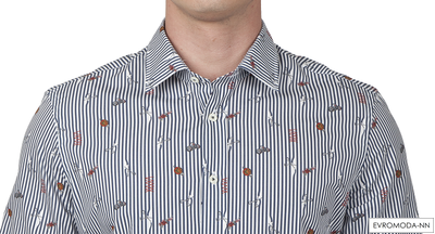 Рубашка мужская с принтом Ретон-SF (39)