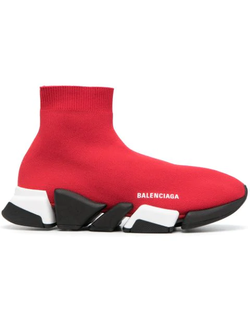 Кроссовки-носки Balenciaga Speed 2.0 красные