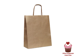 Крафт-пакет с ручками 35х26х15 см