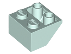 Slope, Inverted 45 2 x 2 with Flat Bottom Pin, Light Aqua (3660 / 6300588)