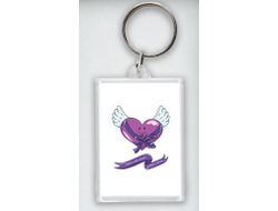 Брелок акриловый #1 на День влюблённых, 14 февраля