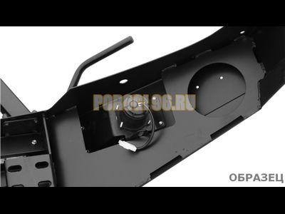 Передний силовой бампер без дуг серии Трофи на Nissan Patrol Y61 2004-2010 (02.008.11)