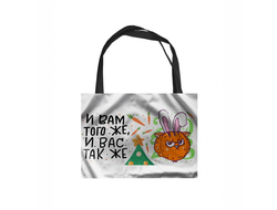 Сумка-шоппер  горизонтальная год Кролика №68