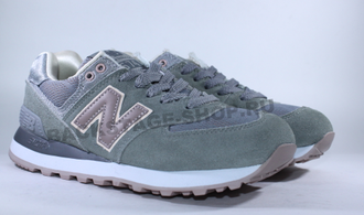 Кроссовки N Balance 574 Gray/Pink