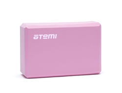 Блок для йоги Atemi AYB01P, (225x145x75), розовый