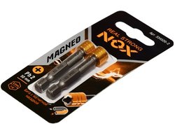 Бита c магн. насадкой E6,3 Ph2-50, 2 шт карта MAGNEO 334520-2