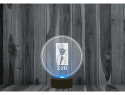 Светильник 3D, ночник Сектор Газа, Юрий Хой №6