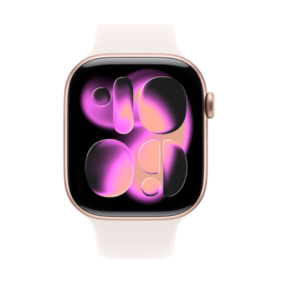 Apple Watch S11 42mm Rose Gold Aluminum Case with Light Blush Sport Band (Розовое золото)