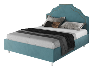 Кровать "Тори" тёмно-бирюзового цвета