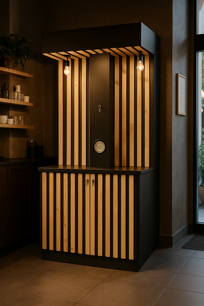 (КОФ-15) Стойка-прилавок самообслуживания для кофейни