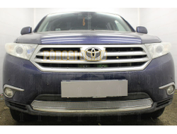 Защита радиатора Toyota HIGHLANDER U40 2010-2013 chrome PREMIUM