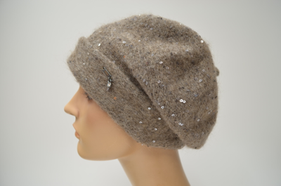 Берет с отворотом Vizio 1731 BRO ореховый