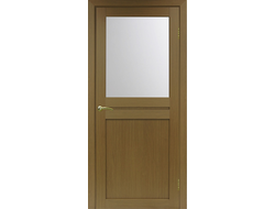 Межкомнатная дверь "Турин-520.211" орех (стекло сатинато)