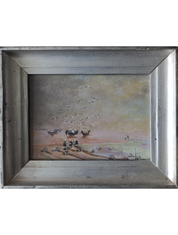 "Рыбаки" картон масло Чепурко В.А. 2004 год