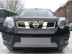 Защита радиатора Nissan X-Trail 2011-2014 chrome низ PREMIUM