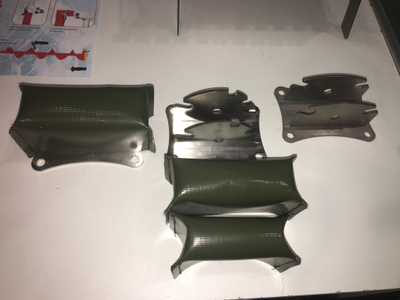 Чехлы ПВХ на фланцы транцевых колес (длина 9 см)